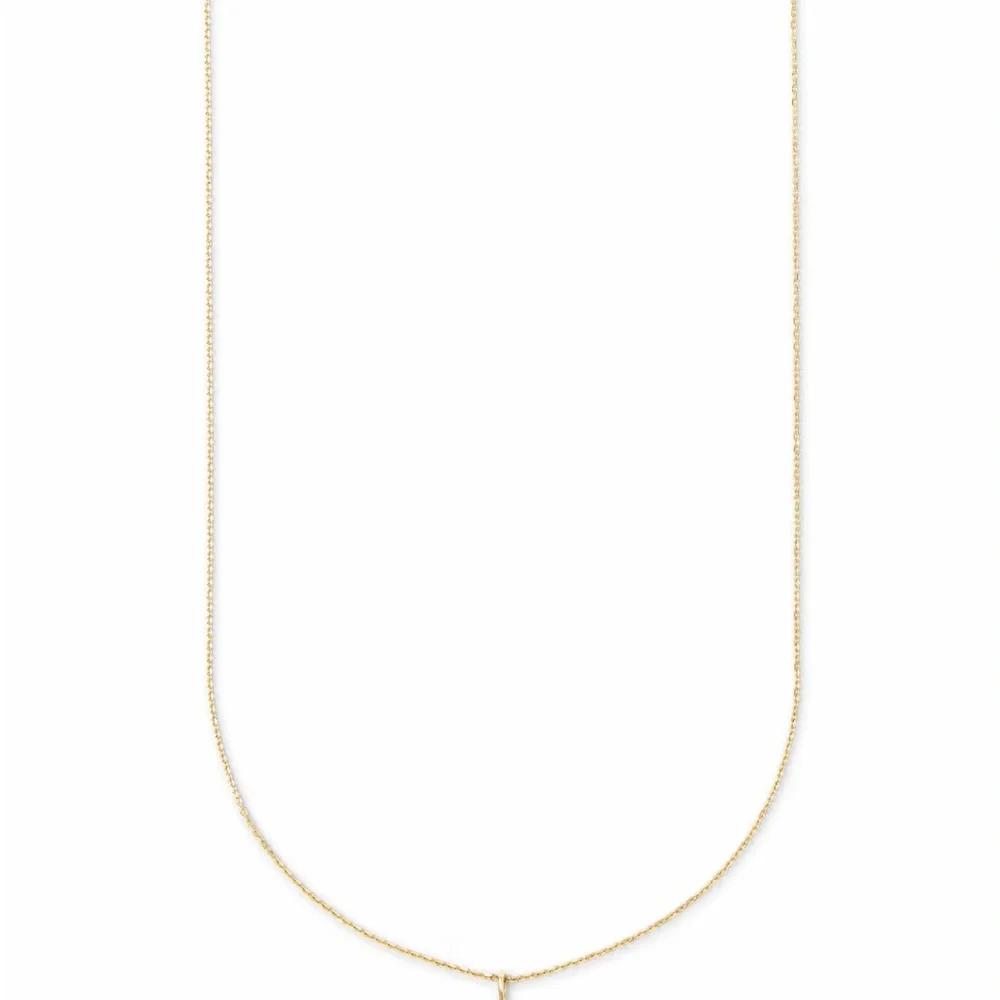 Kendra Scott Diamond Letter A Pendant Necklace in 14k Yellow Gold - Picture 5 of 6